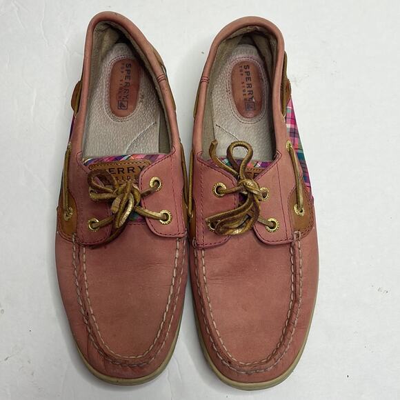 Sperry brown and plaid boat shoes - Picture 2 of 8
